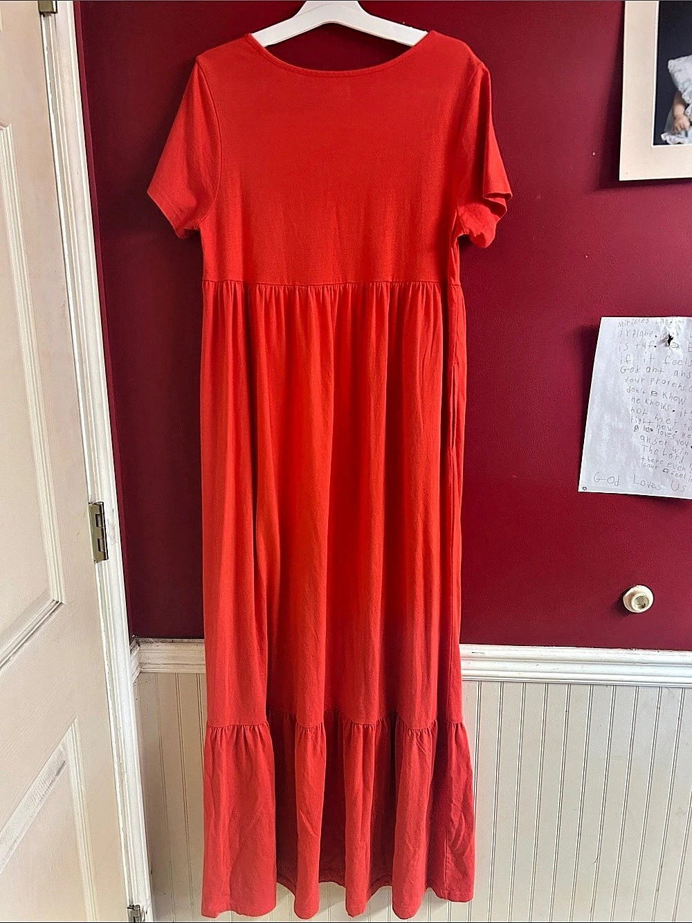 Crown & Ivy Red Maxi Dress Size Small Like New